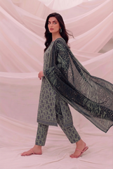 3 Pcs Lawn Unstitched Suit 508