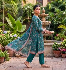 3 Pcs Lawn Unstitched Suit 593