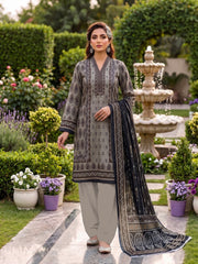 3 Pcs Lawn Unstitched Suit 596