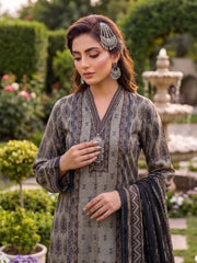 3 Pcs Lawn Unstitched Suit 596