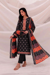 3 Pcs Lawn Unstitched Suit 509